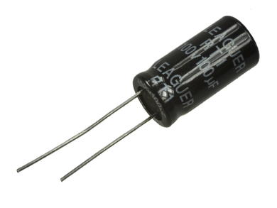 Capacitor; electrolytic; 100uF; 100V; diam.10x20mm; 5mm; through-hole (THT); bulk; Leaguer; RoHS