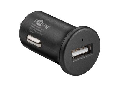 Charger; car; CAR-QC3.0-45162; 5V DC; 2,4A; 15W; USB socet type A; 12V DC; quick charge; black; plug for car lighter socket; without cable; Goobay; RoHS