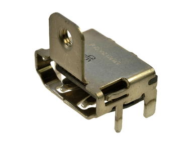 Socket; HDMI HD3; G/HDMI/HD3; HDMI; silver; surface mount; screw; angled 90°; solder