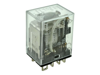 Przekaźnik; elektromagnetyczny przemysłowy; LY2 12VDC; 12V; DC; 2 styki przełączne; 10A; do druku (PCB); do gniazda; Omron; RoHS