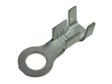 Cord end terminal; M4; ring; uninsulated; KONM4MM; straight; for cable; 1÷2,5mm2; tinned; crimped