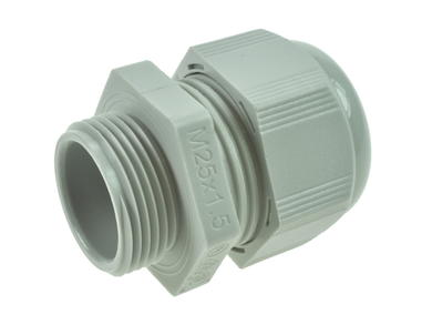 Cable gland; BM-15; plastic; IP68; light gray; M25; 13÷18mm; with metric thread; Bimed; RoHS