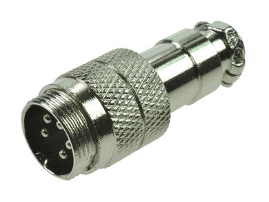 Plug; microphone; NC/5p-825; 5 ways; for cable; solder; 5A; 125V; IP55
