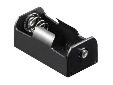 Battery holder; BC2; 1xR14(C); battery clip; container; black; Goobay; RoHS; R14 C