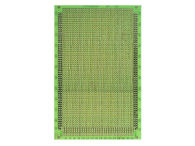 Circuit board; multipurpose; UM-26; 2196; 100x160; 2,54mm; drilled; 1pcs.; green