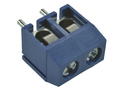 Terminal block; DG301-5.0-02P; AK301; 2 ways; R=5,00mm; 10mm; 15A; 300V; through hole; straight; round hole; cross screw; screw; horizontal; 1,5mm2; blue; Degson; RoHS