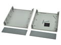 Enclosure; for instruments; desktop; G765; ABS; 180mm; 156mm; 52mm; light gray; dark gray ABS ends; Gainta; RoHS