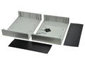 Enclosure; for instruments; desktop; G752; ABS; 245mm; 175mm; 90mm; light gray; black ABS ends; Gainta; RoHS