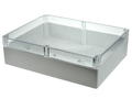 Enclosure; multipurpose; G2029C; polycarbonate; 300mm; 230mm; 86mm; IP65; light gray; transparent lid; Gainta; RoHS