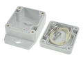 Enclosure; multipurpose; G201MF; polycarbonate; 65mm; 58mm; 35mm; IP65; light gray; mounting flange; Gainta; RoHS