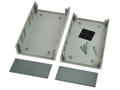 Enclosure; for instruments; desktop; G761; ABS; 158mm; 95mm; 47mm; light gray; dark gray ABS ends; Gainta; RoHS