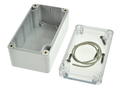 Enclosure; multipurpose; G205C; polycarbonate; 115mm; 65mm; 55mm; IP65; light gray; transparent lid; Gainta; RoHS