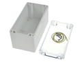 Enclosure; multipurpose; G265C; polycarbonate; 160mm; 80mm; 85mm; IP65; light gray; transparent lid; Gainta; RoHS