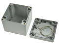 Enclosure; multipurpose; G2102; polycarbonate; 100mm; 100mm; 90mm; IP65; light gray; recessed area on cover; Gainta; RoHS