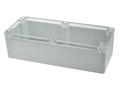 Enclosure; multipurpose; G229C; polycarbonate; 195mm; 80mm; 55mm; IP65; light gray; transparent lid; Gainta; RoHS