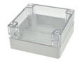 Enclosure; multipurpose; G278C; polycarbonate; 120mm; 120mm; 60mm; IP65; light gray; transparent lid; Gainta; RoHS