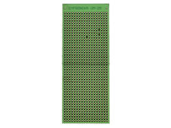 Circuit board; multipurpose; UM-25; 756; 48x123; 2,54mm; drilled; 1pcs.; green