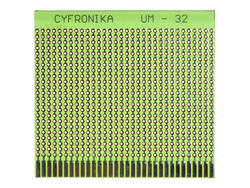 Circuit board; multipurpose; UM-32; 736; 75x84; 2,54mm; drilled; 1pcs.; green