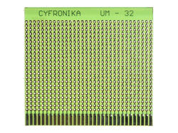 Płytka; uniwersalna; UM-32; 736; 75x84; 2,54mm; wiercona; 1szt.; zielona