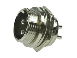 Plug; microphone; NC/4p-515; 4 ways; for panel; 16mm; solder; 6A; 125V; IP55