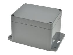 Enclosure; multipurpose; G331MF; ABS; 115mm; 90mm; 80mm; IP65; dark gray; mounting flange; Gainta; RoHS