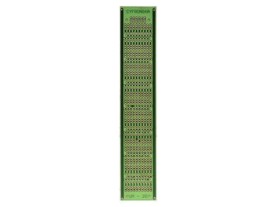 Circuit board; multipurpose; UM-20W; 658; 33x178; 2,54mm; drilled; 1pcs.; green