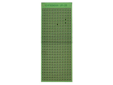 Płytka; uniwersalna; UM-25; 756; 48x123; 2,54mm; wiercona; 1szt.; zielona