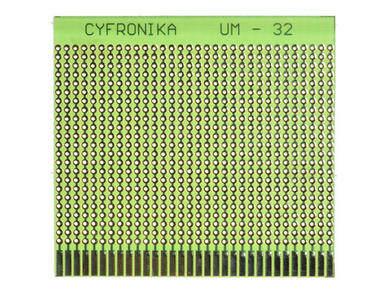 Circuit board; multipurpose; UM-32; 736; 75x84; 2,54mm; drilled; 1pcs.; green