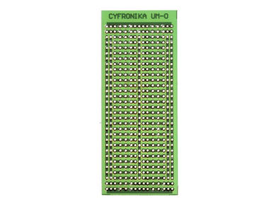 Circuit board; multipurpose; UM-0; 461; 35x86; 2,54mm; drilled; 1pcs.; green