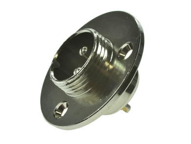 Plug; microphone; NC/2p; 2 ways; for panel with bracket; 16mm; solder; 6A; 125V; IP55