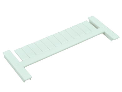 Marking labels; for DIN rail terminal blocks; TM26W; white; Dinkle; RoHS