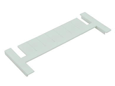 Marking labels; for DIN rail terminal blocks; TM28W; white; Dinkle; RoHS