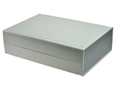 Enclosure; for instruments; desktop; G771; ABS; 280mm; 200mm; 80mm; light gray; dark gray ABS ends; Gainta; RoHS