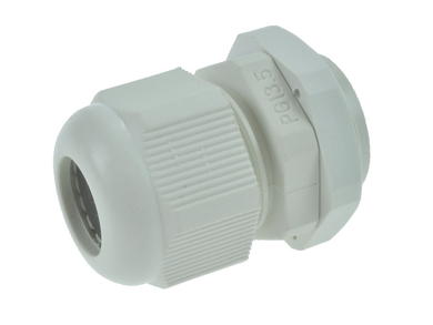 Cable gland; PG13,5.; ABS; IP68; light gray; PG13,5; 6÷10,5mm; 20,4mm; with PG type thread; RoHS Cable gland; PG13,5.; ABS; IP68; light gray; PG13,5; 6÷10,5mm; 20,4mm; with PG type thread; RoHS