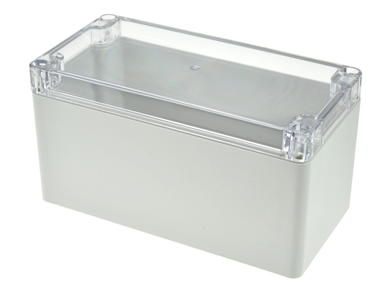 Enclosure; multipurpose; G265C; polycarbonate; 160mm; 80mm; 85mm; IP65; light gray; transparent lid; Gainta; RoHS