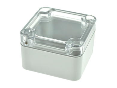 Enclosure; multipurpose; G250C; polycarbonate; 52mm; 50mm; 35mm; IP65; light gray; transparent lid; Gainta; RoHS