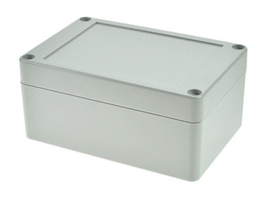 Enclosure; multipurpose; G2104; polycarbonate; 120mm; 80mm; 55mm; IP65; light gray; recessed area on cover; Gainta; RoHS