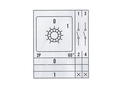 Switch; cam; rotary; LW26-20-M1-F/2P 01  DIN-RAIL; 2 positions; ON-ON; 60°; bistable; DIN rail; 2 ways; 1 layer; screw; 20A; 440V AC; black; 8mm; 48x48mm; 40mm; Greegoo; RoHS