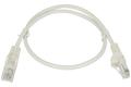 Cable; patchcord; U/UTP; CAT 5e; 0,5m; white; RJ4505Wo; stranded; CCA; round; PVC; 2x RJ45 plugs; Goobay; RoHS