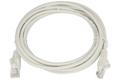 Cable; patchcord; U/UTP; CAT 5e; 3m; white; UTP kat.5e; stranded; CCA; round; PVC; 2x RJ45 plugs; Goobay; RoHS