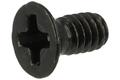 Screw; WSKM204C; M2; 2,8mm; 4mm; conical; philips (+); galvanised steel; blackened; D965; Kraftberg; RoHS