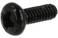 Screw; WWKM205C; M2; 5mm; 6,5mm; cylindrical; philips (+); galvanised steel; blackened; D7985; Kraftberg; RoHS