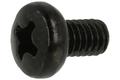 Screw; WWKM2504C; M2,5; 4mm; 6mm; cylindrical; philips (+); galvanised steel; blackened; D7985; Kraftberg; RoHS