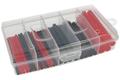 Set of heat shrinkable tubes; RCK-35x9cm; 3÷12mm; 1÷4mm; black; red; with glue; 3:1; 90°C