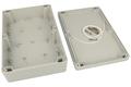 Enclosure; multipurpose; ZP210.140.60JH-TM; ABS; 140mm; 210mm; 60mm; light gray; hermetic; with brass bushing; Kradex; RoHS
