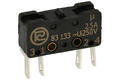 Microswitch; 83-133s; without lever; 1NO+1NC; snap action; conectors 2,8mm; 2,5A; 250V; IP40; Promet; RoHS