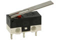 Microswitch; KW10-Z2P-075; lever; 15mm; 1NO+1NC common pin; snap action; trough hole; 1A; 250V; KLS; RoHS
