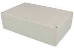Enclosure; multipurpose; ZP210.140.60JH-TM; ABS; 140mm; 210mm; 60mm; light gray; hermetic; with brass bushing; Kradex; RoHS