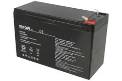 Akumulator; kwasowy bezobsługowy AGM; LP7-12; 12V; 7Ah; 151x65x94(101)mm; konektor 4,8 mm; VIPOW; 2,15kg