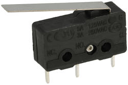Microswitch; SS0503P; lever; 25mm; 1NO+1NC common pin; snap action; trough hole; 3A; 250V; Highly; RoHS
